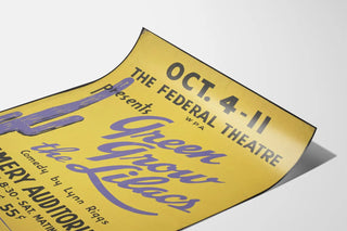 Vintage Poster Green Grow the Lilacs Federal Theater