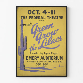 Vintage Poster Green Grow the Lilacs Federal Theater