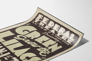 Retro Poster Green Grow the Lilacs Federal Theatre