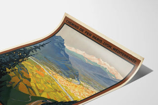 Vintage poster Grenoble Automotive Services Route des Alpes
