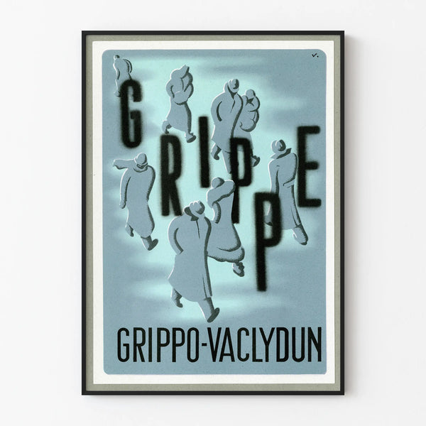 Vintage Grippo-Vaclydun Poster for Retro Wall Decoration