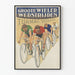 Vintage poster of cycling competition Groote Wieler Wedstrijden
