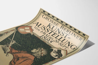 Vintage Poster of the Great Art Exhibition of Berlin 1895