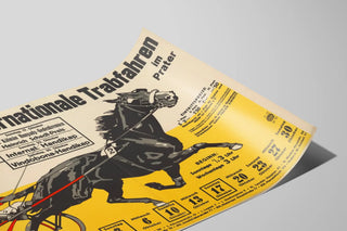 Vintage Poster for the International Trotting Race at the Prater — artwork view