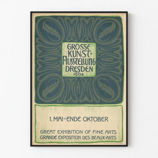 Vintage Poster for the Dresden Art Exhibition 1904