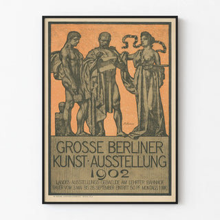Vintage Poster for the Berlin Art Exhibition 1902