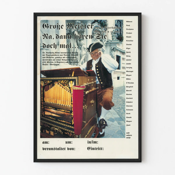 Vintage Poster of Baroque and Classical Orchestra
