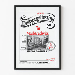 Vintage Poster for the Large Barrel Organ Festival in Marktredwitz