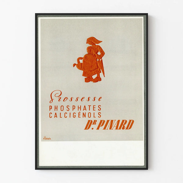 Vintage Poster Pregnancy Phosphates Calcigénols Dr. Pinard