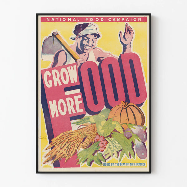 Vintage Poster National Campaign for Food Grow More Food