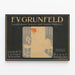 Vintage poster F.V. Grünfeld Landshuter Linen and Gebild Weaving — framed artwork on a wall