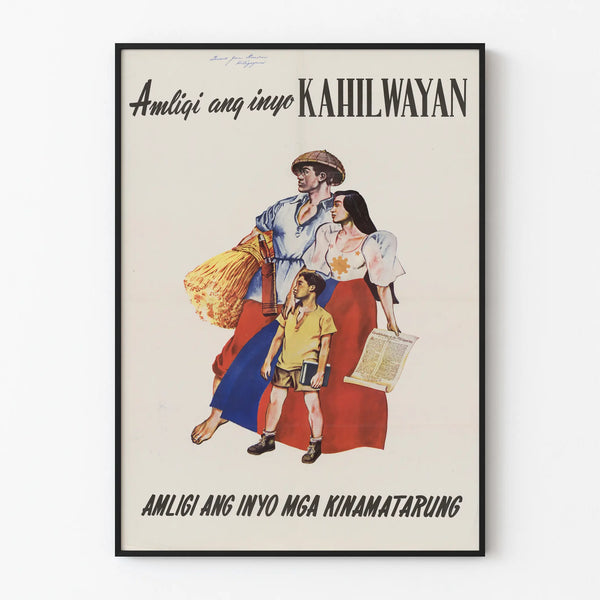 Vintage Poster Wars and Freedom Philippines - Historical Wall Decoration