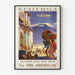 Retro Guatemala poster for aerial travel Pan American