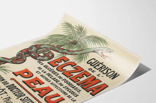 Vintage Poster of Eczema Healing and Skin Conditions