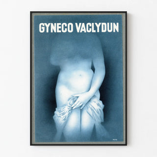 Vintage Gyneco Vaclydun Poster with Classical Sculpture