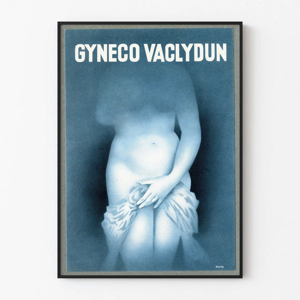 Vintage Gyneco Vaclydun Poster with Classical Sculpture