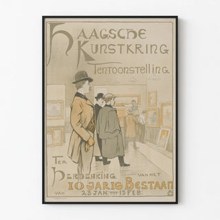 Exhibition Poster of the Hague Art Circle - 10 Years of Artistic Creation