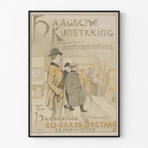 Exhibition Poster of the Hague Art Circle - 10 Years of Artistic Creation