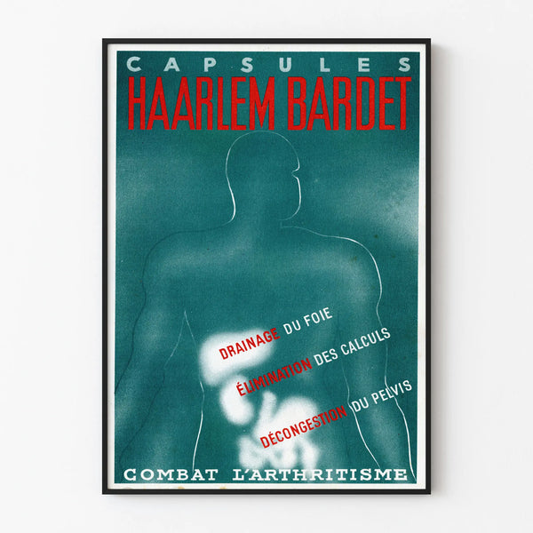 Vintage Haarlem Bardet Poster - Artistic Medical Poster for Wall Decoration