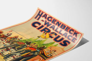 Vintage Circus Poster Hagenbeck-Wallace Bombayo the Man from India