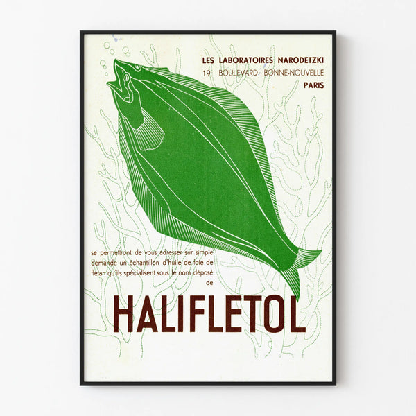 Vintage poster Halifletol cod liver oil