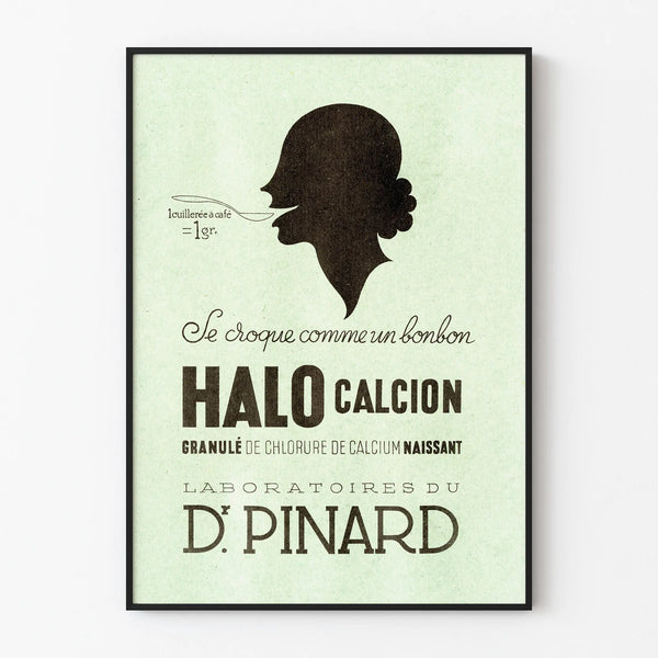 Vintage Poster Halo Calcïon - Retro Wall Decoration