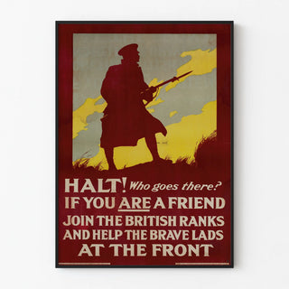 Vintage British Recruitment Military Poster