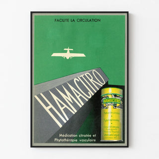 Vintage Poster Hamacitro Citrated Medication and Vascular Phytotherapy