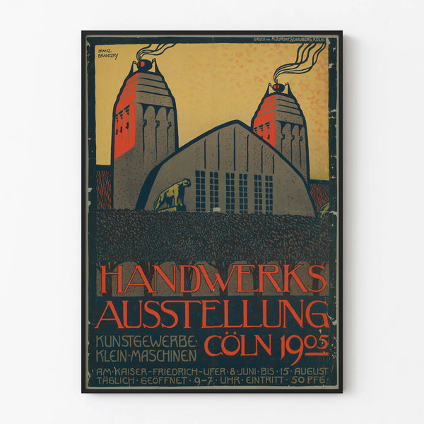 Vintage poster for the 1905 Cologne artisan exhibition