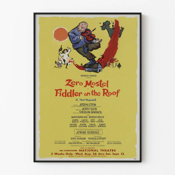 Vintage Fiddler on the Roof Poster Wall Decoration