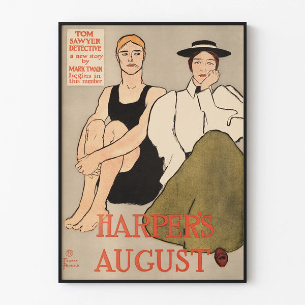 Vintage Harper's August Poster by Edward Penfield