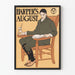 Vintage Harper's August Poster of a Man Reading