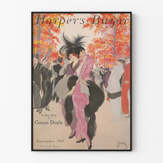 Vintage Harper's Bazar Poster - September 1913 Cover