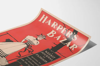 Vintage Harper's Bazar Fashion Journal Poster