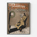 Vintage Harper's Christmas Lecture Poster by the Fireplace