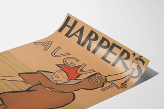 Vintage Harper's August 1894 Poster - Art Deco Illustration