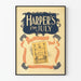 Vintage Harper's poster for July with American motifs