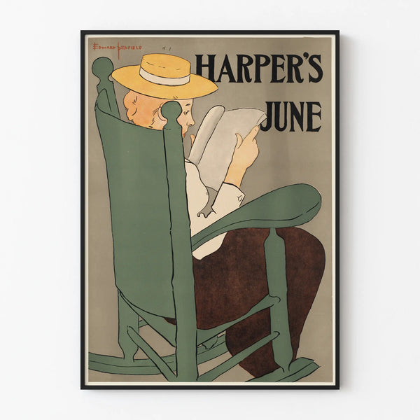 Vintage Harper's June Poster by Edward Penfield
