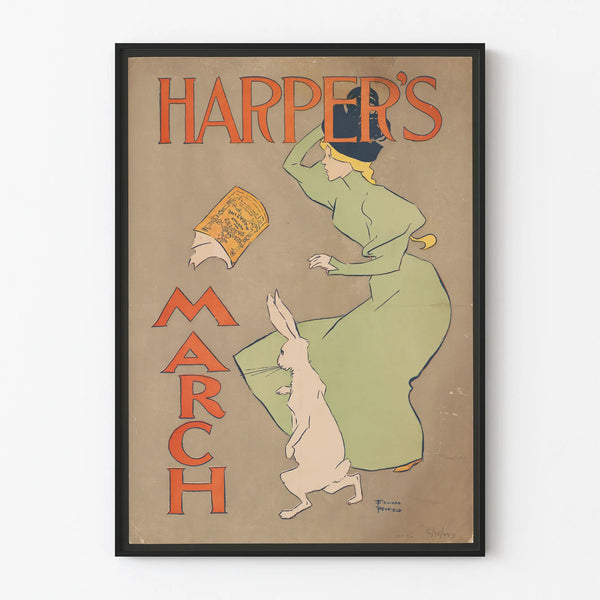 Vintage Harper's March Poster by Edward Penfield