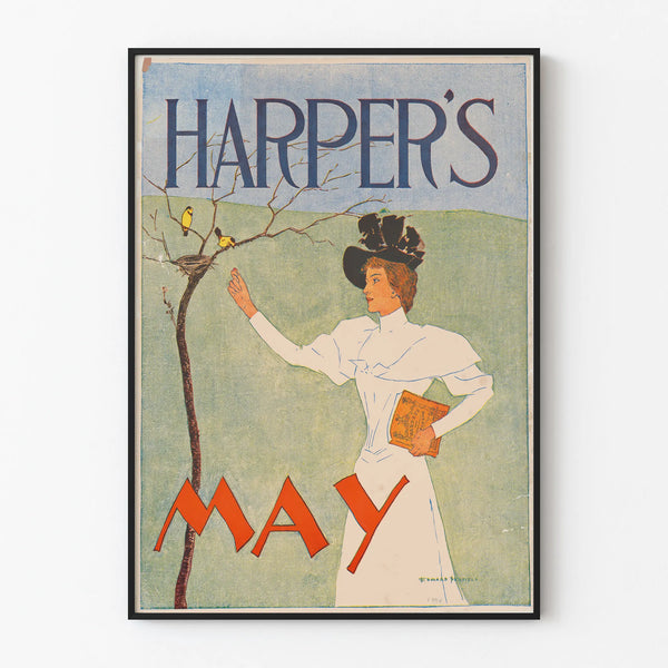 Vintage poster Harper's May 1894 by Edward Penfield