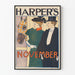 Harper's November vintage poster with horse and elegant couple
