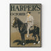 Vintage Harper's October Cavalier on Horseback Poster