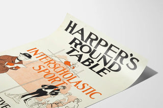 Vintage Poster Harper's Round Table Intercollegiate Sports
