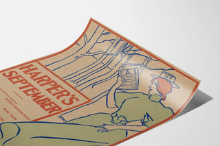 Vintage Harper's September Style Art Nouveau Poster