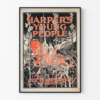 Vintage poster Harper's Young People New Year's Number 1895