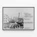 Vintage Poster Civil Disobedience and Direct Action — framed artwork on a wall