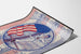 Vintage American patriotic poster with sailor and U.S.A. flag