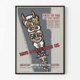 Vintage poster of the American Museum of Natural History