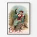 Vintage poster of a woman and a goat
