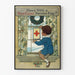 Vintage Red Cross Service Flag 1918 Poster for Wall Decoration